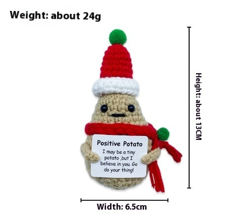 Wool Crocheted Positive Energy Potato Facial Expression Package Wool Fruit