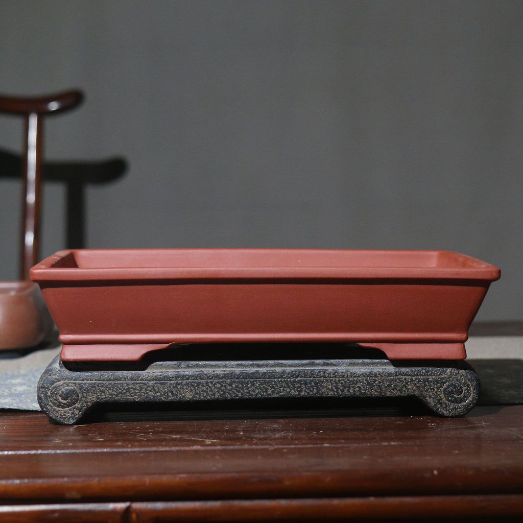 Purple Sand Flower Pot Rectangular Shallow Basin Square Bonsai Basin