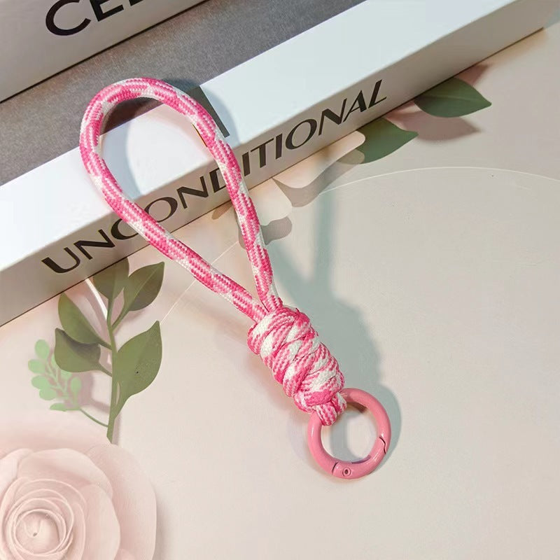 Color Matching Knotted Mobile Phone Lanyard Creative Weaving