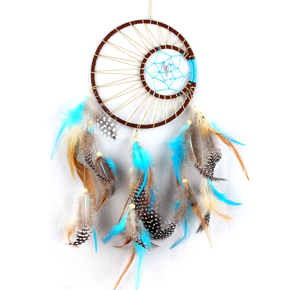 Sun And Moon Dream Catcher Pendant Woven Feather Ornaments Decorative Simple And Modern Furnishings Air