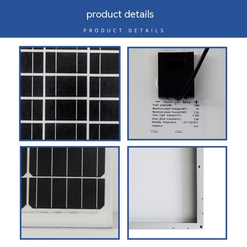 Solar Panel Aluminum Frame Single Polycrystalline Household