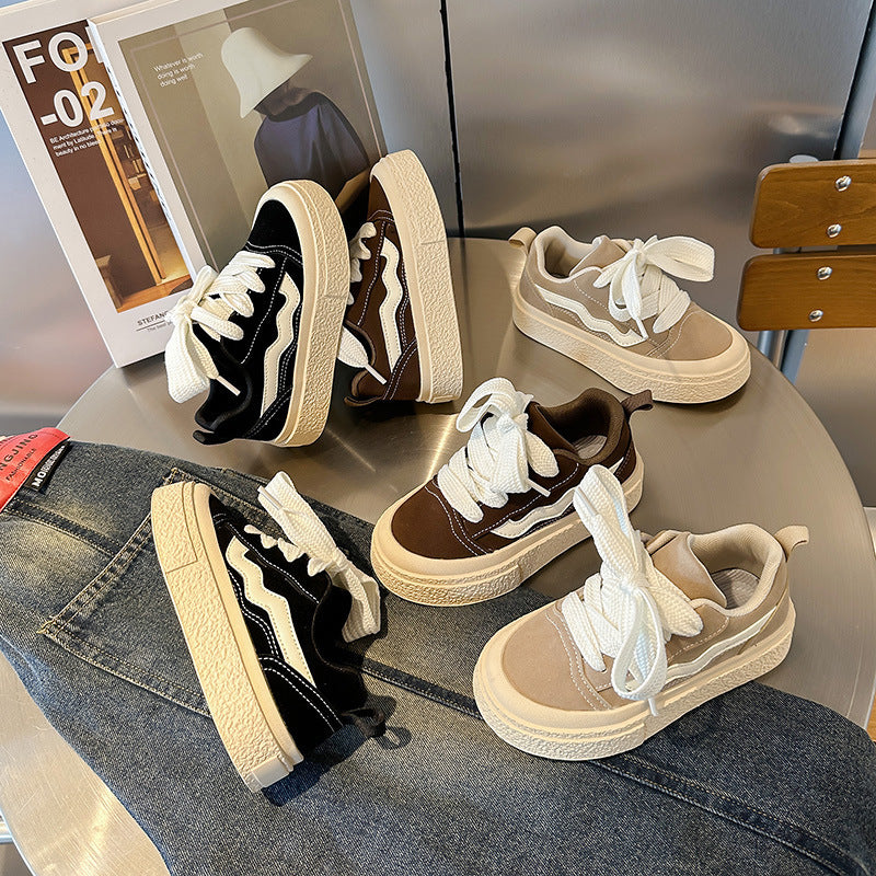 Spring And Autumn New Boys Casual Sneaker Korean Girls Soft Bottom