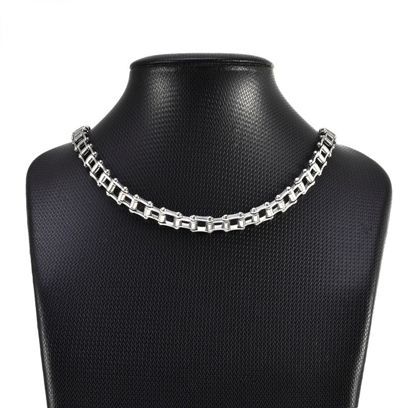 Stainless Steel Personalized Ornament Supply 7mm Bicycle Necklace Bicycle Necklace Motorcycle Necklace