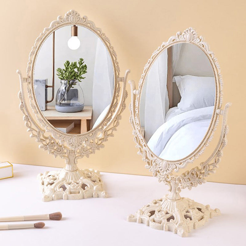Nordic Makeup Mirror Ins Vintage Decorative Mirror Plastic Cosmetic Mirror Room Home Decor Espejos Decorations Beauty Tools