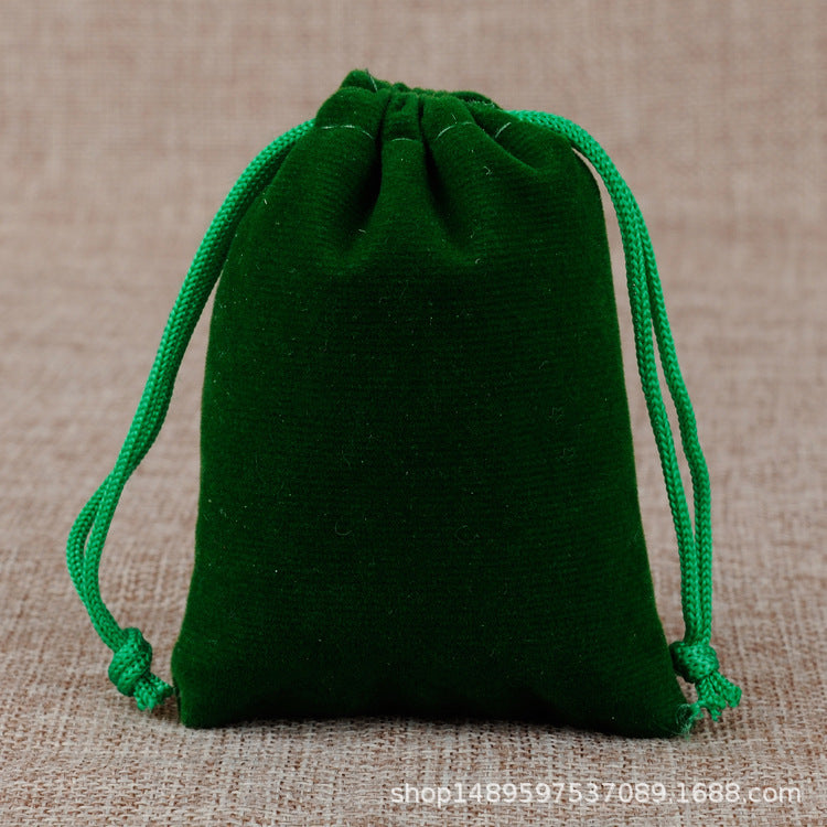 Black Velvet Bundle Pocket Drawstring Jewelry Packaging