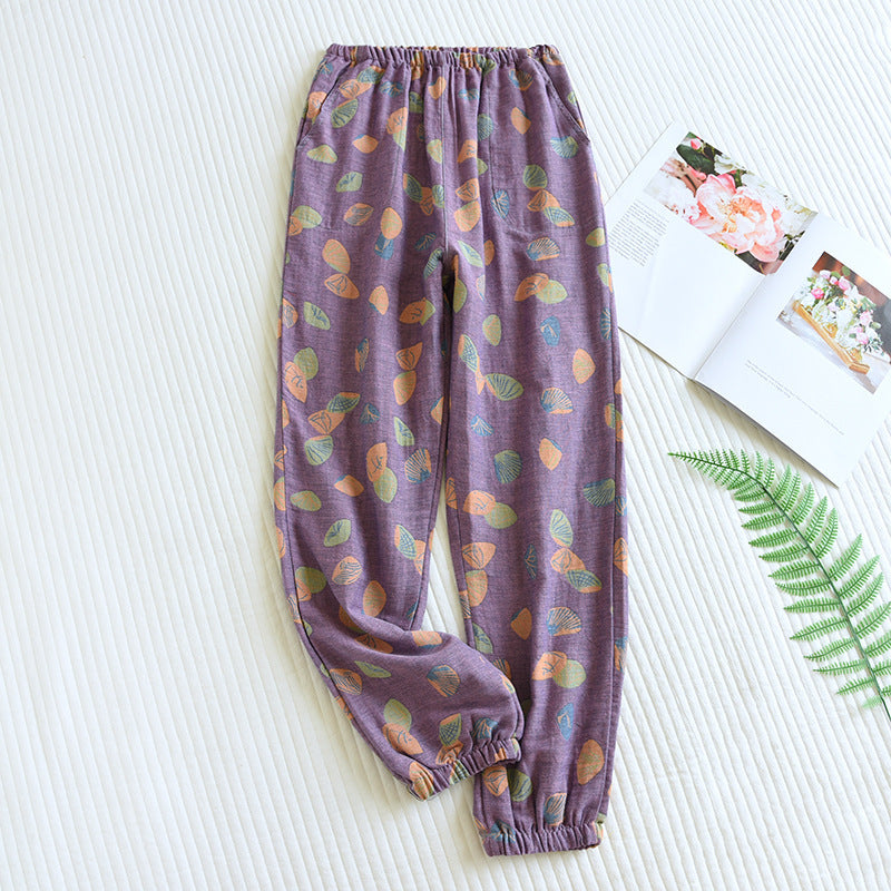 Women's Fashion Cotton Loose Anti-mosquito Home Pants