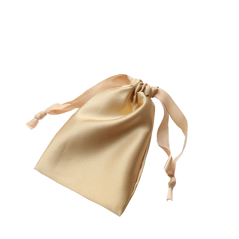 MOQ300 Customized Imitated Silk Fabric Cloth Bag