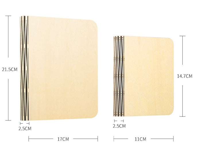 Solid wood book light
