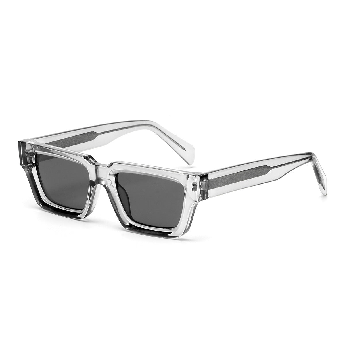 Thick Frame Pin Retro Rectangular Sunglasses