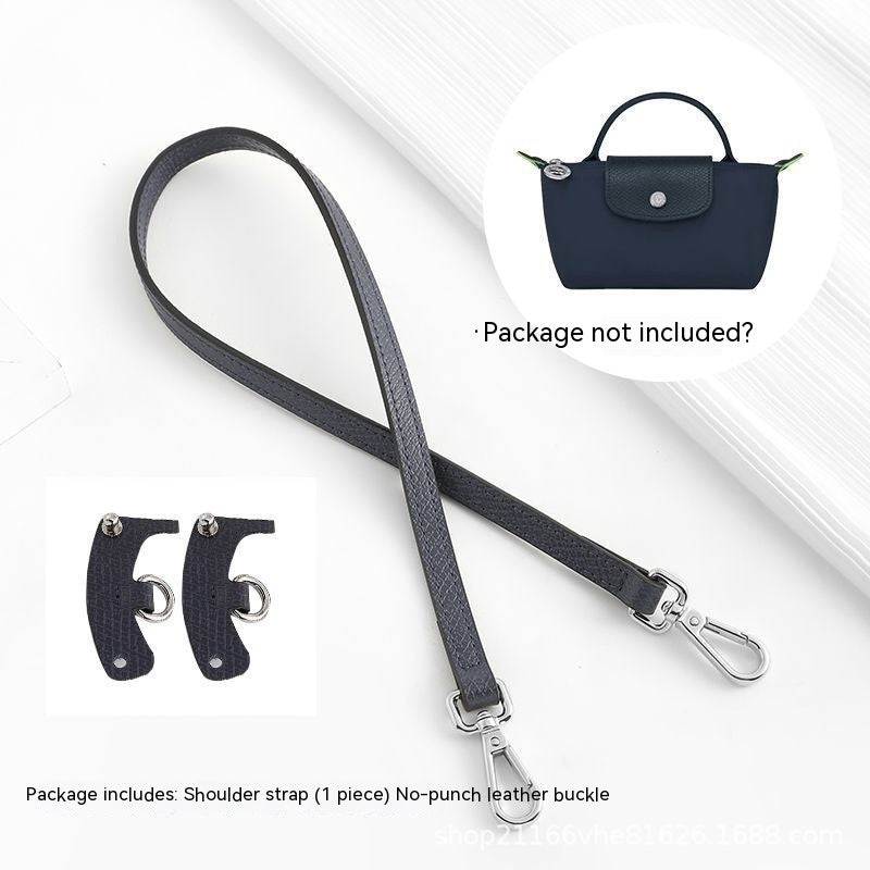 Wide Shoulder Strap Punch-free Leather Ring Transformation Crossbody Hardware Accessories