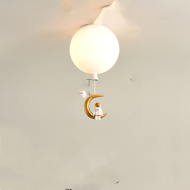 Astronaut Creative Children's Room Lamp Bedroom Chandelier Net Red