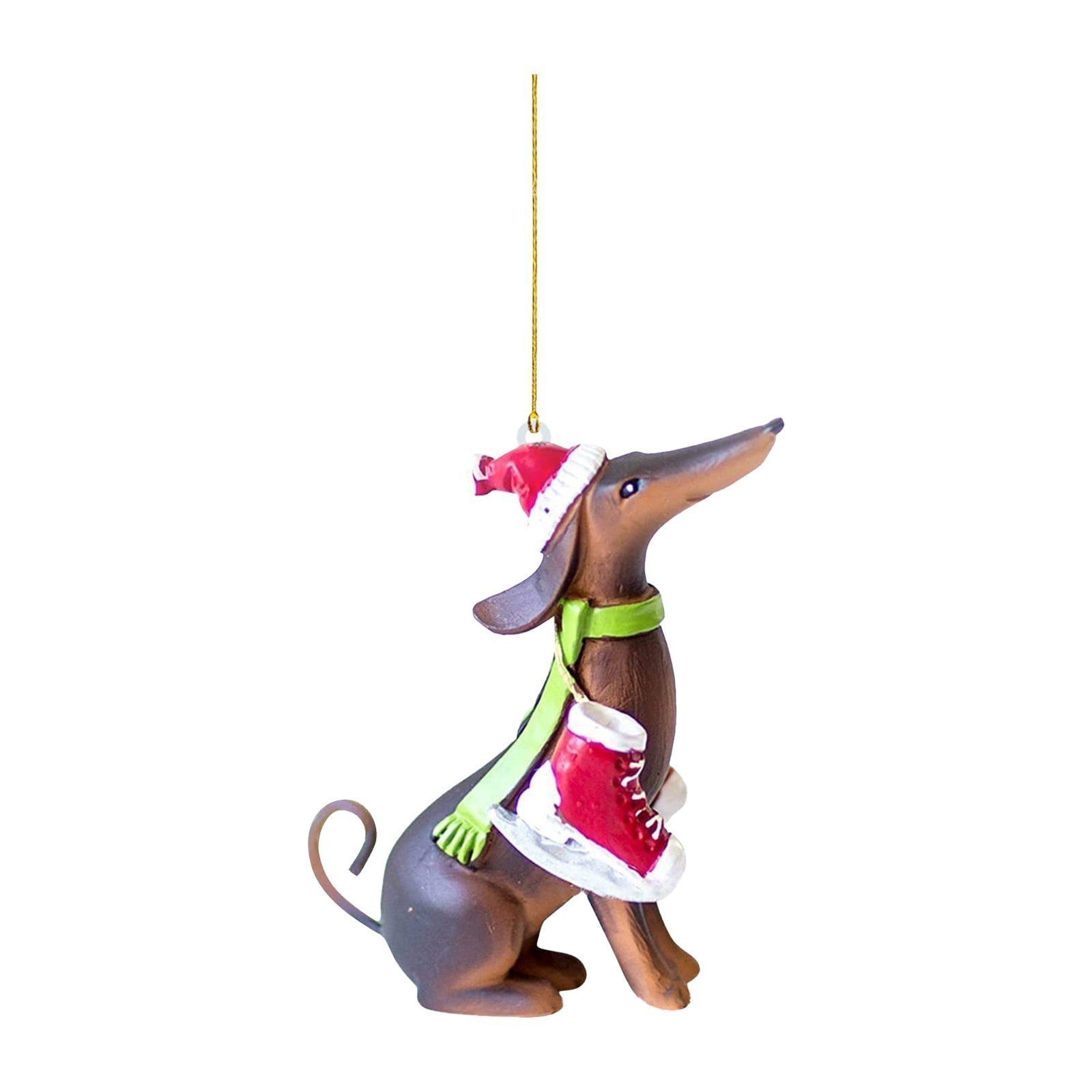 Acrylic Fashion Dog Christmas Tree Decoration