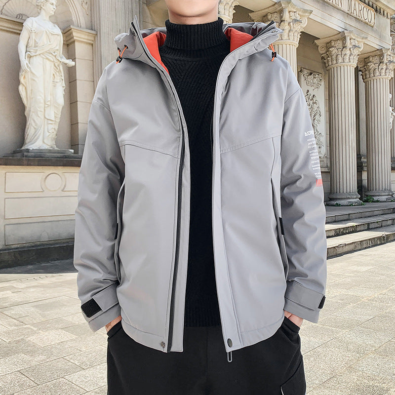 Casual wide and short cotton coat