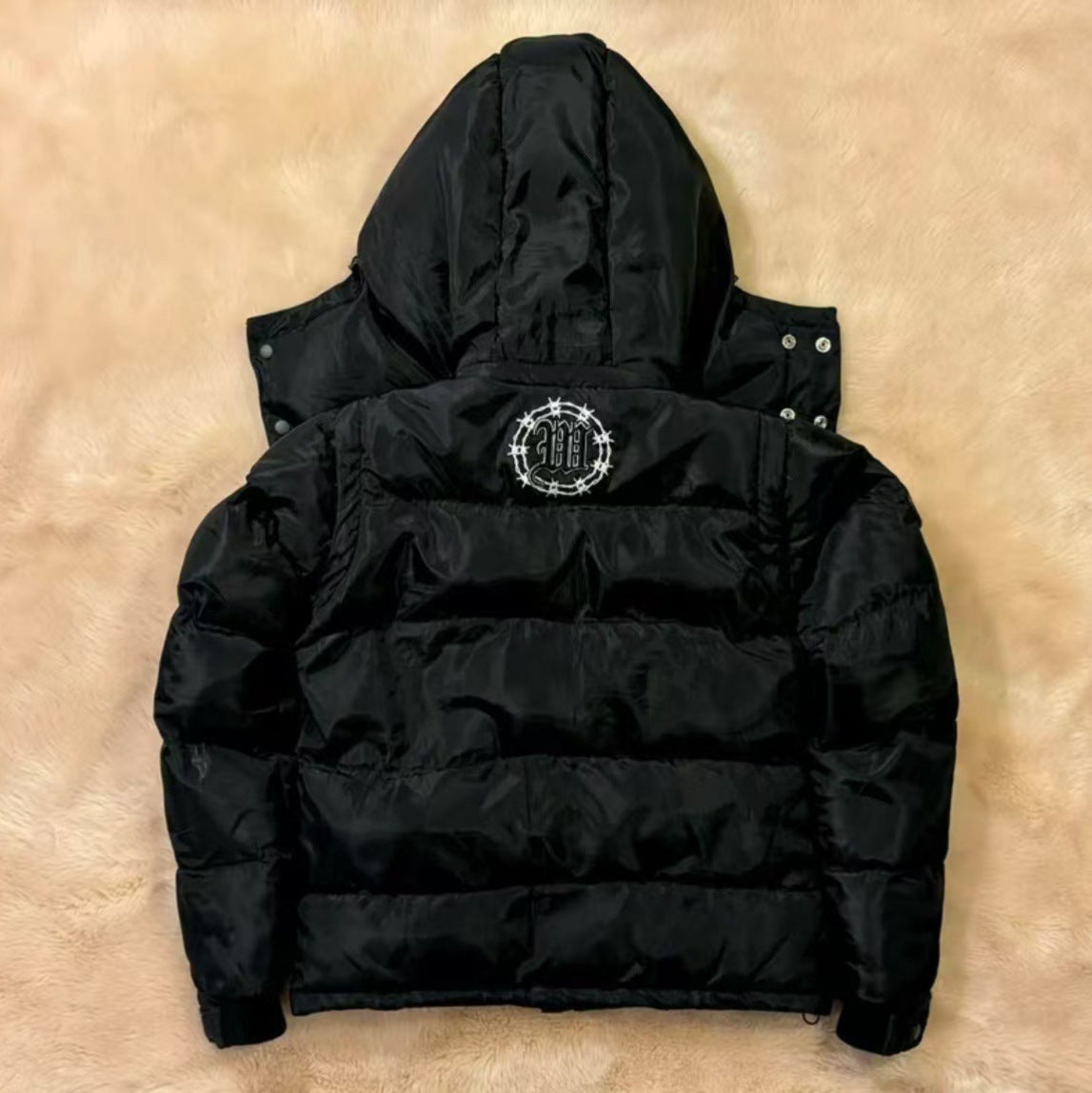 Winter Hooded Cotton-padded Cardigan Jacket