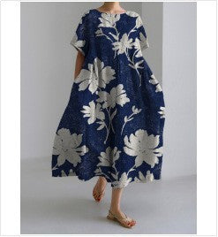 3D Pull Frame Craft Leisure Fashion Lady Dress