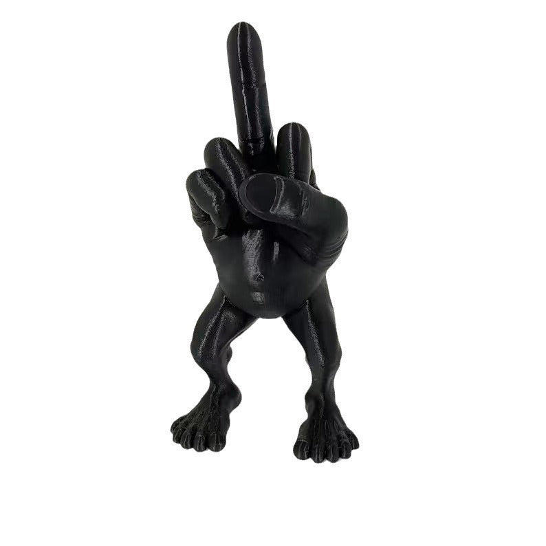 Creative Funny Middle Finger Mannequin Leg Resin
