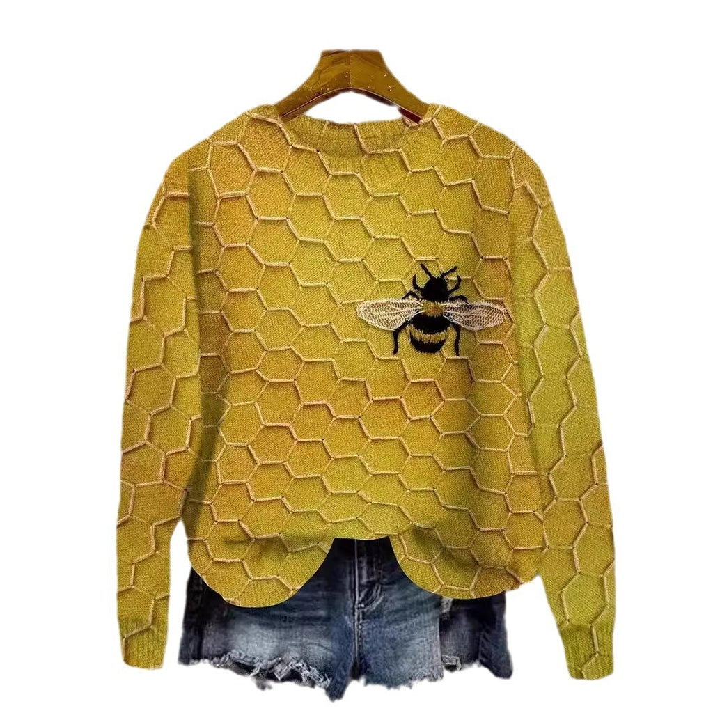 Men's 3D Printed Warm Leisure Winter Sweater