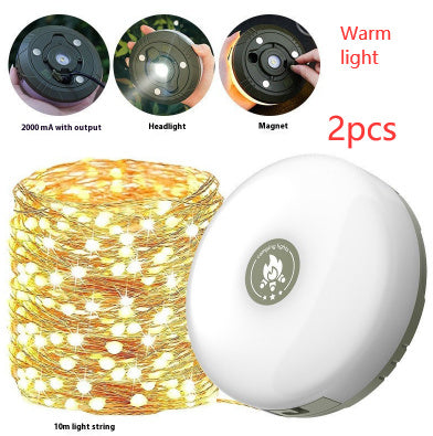 Rechargeable Lighting Chain Camping Lamp Outdoor Camp Tent Light Christmas Wedding Decoration