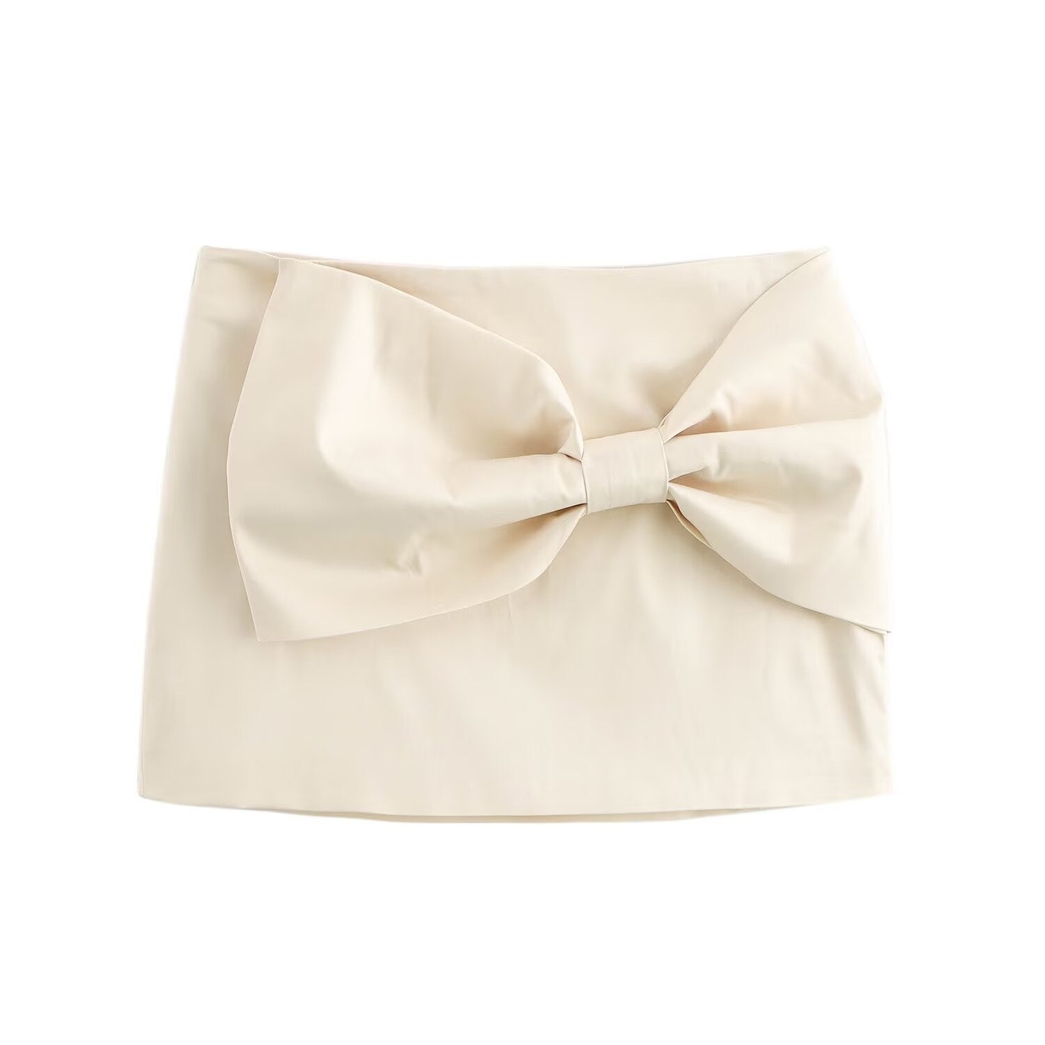 European And American Autumn New Fashion All-matching Bowknot Decoration Mini Skirt