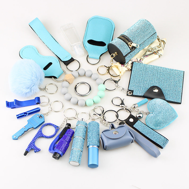 Multifunctional Hanging Bag 19-piece Set Key Chain