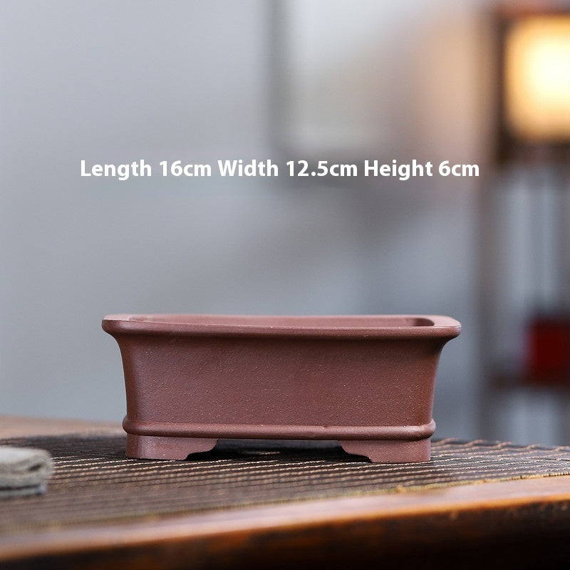 Yixing Purple Sand Small Flower Pot Stoneware Breathable