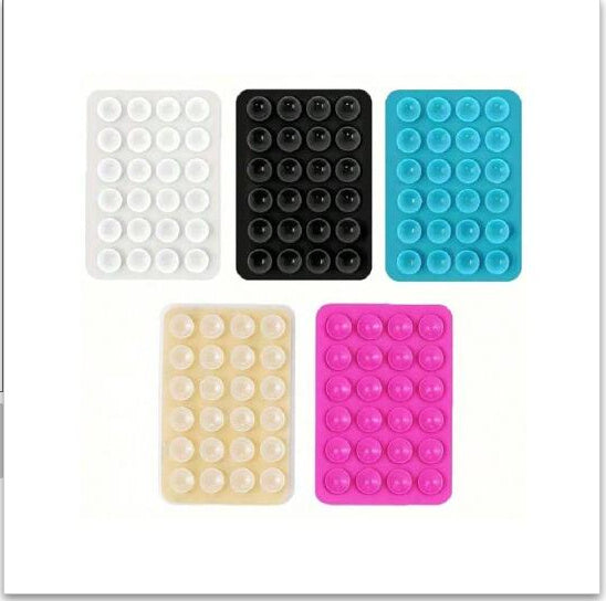 Thickened Silicone 24-grain Square Mobile Phone Tablet Computer Bag Universal Suction Cup