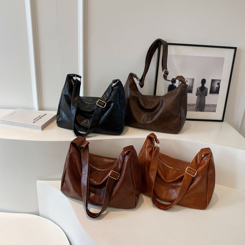 Women's Large Capacity All-match Simple Leisure Tote Shoulder Bag