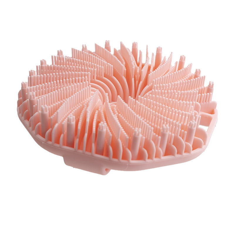 New Polygon Silicone Brush Portable Massage Shower