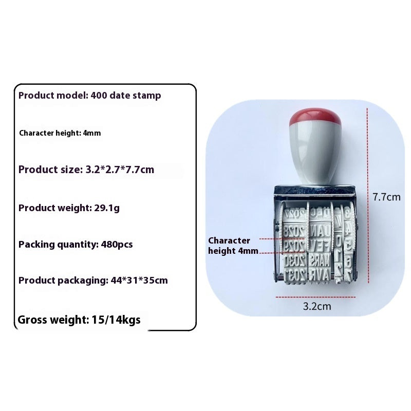 Adjustable Year Month Day Roller Wheel Manual Account