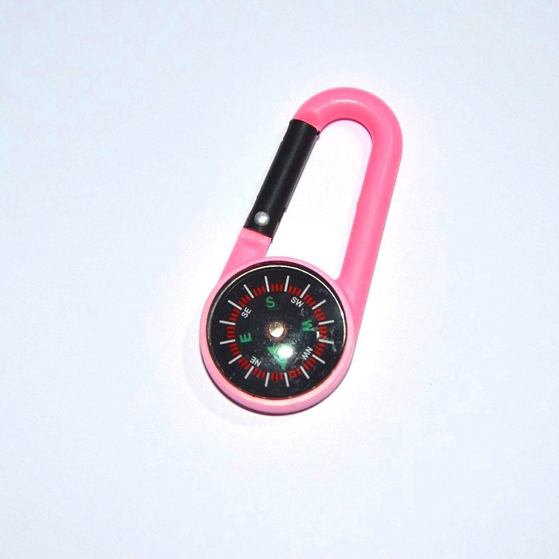 Outdoor Plastic Climbing Button Carabiner Compass