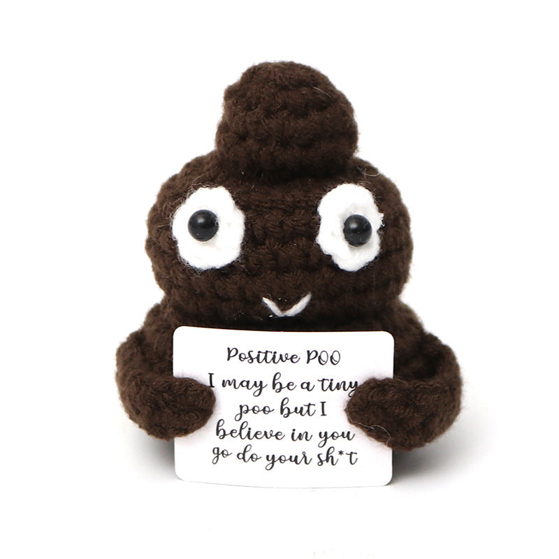 Wool Crocheted Positive Energy Potato Facial Expression Package Wool Fruit