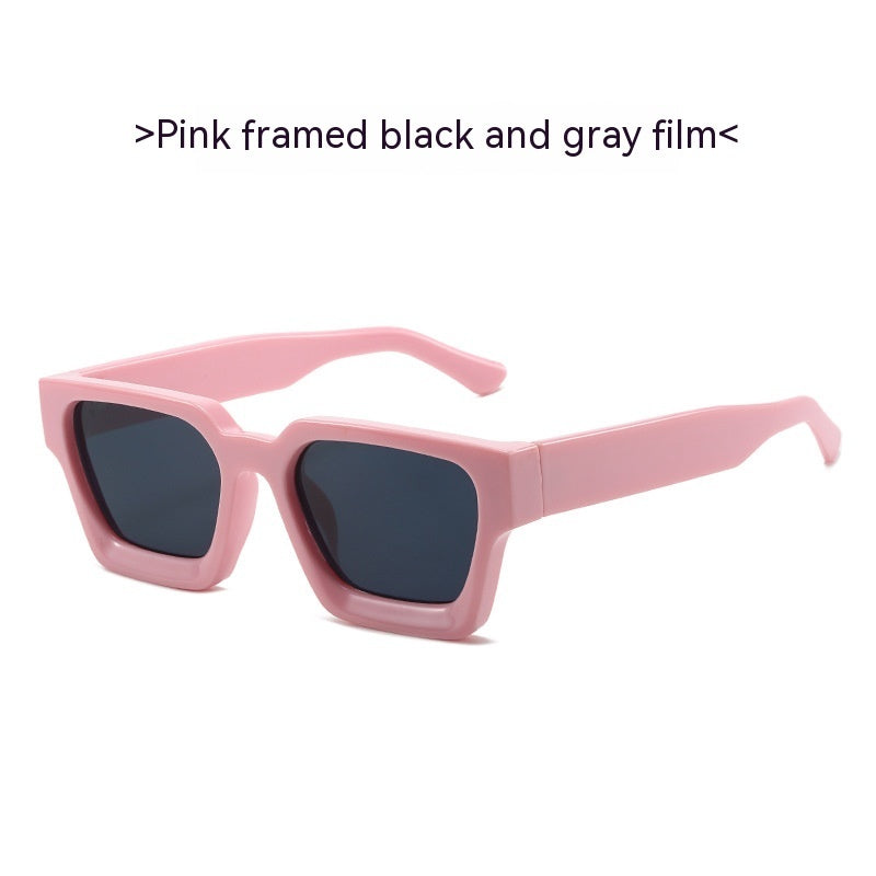 Minimalist And Versatile European And American Thick Frame Sunglasses