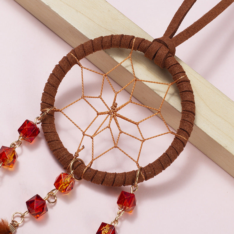 National Style Color Car Dream Catcher Pendant