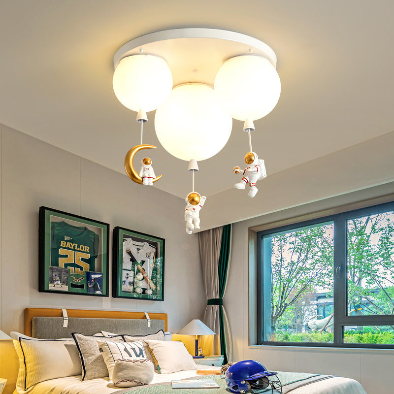 Astronaut Creative Children's Room Lamp Bedroom Chandelier Net Red