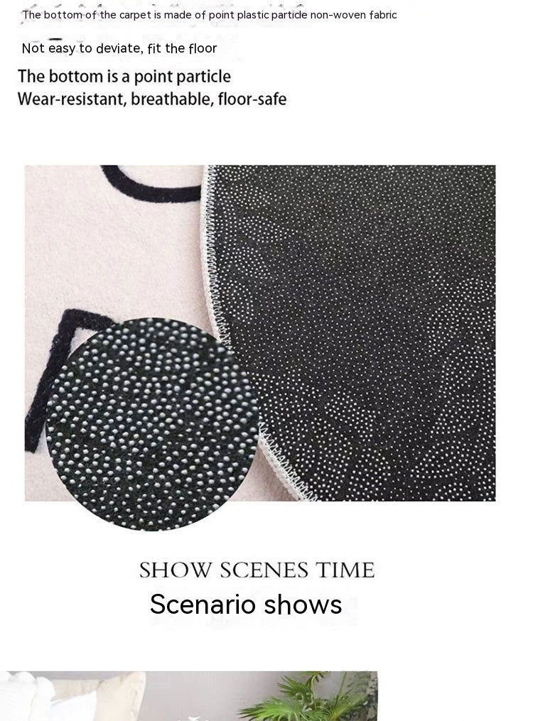 Cashmere Bedroom Bedside Blanket Absorbent Non-slip Mat