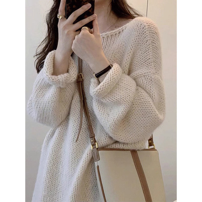 Women's Japanese Lazy Style Retro High-grade Sweater