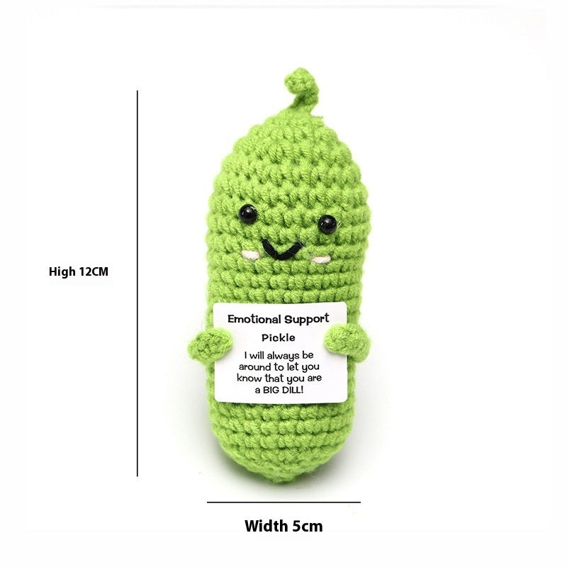 Wool Crocheted Positive Energy Potato Facial Expression Package Wool Fruit