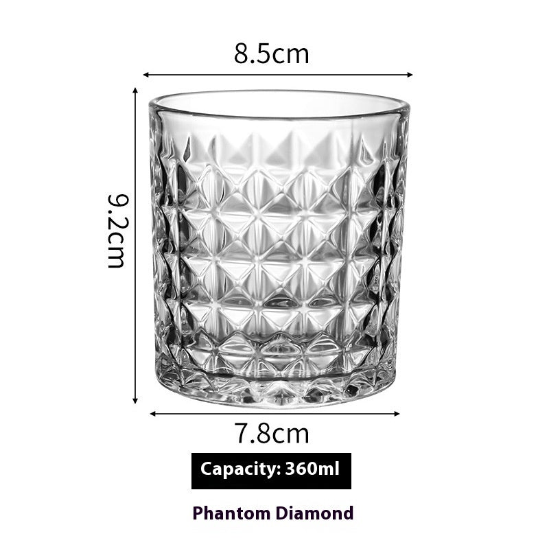 Whiskey Shot  Crystal Beer Glass Whiskey Glass Thickened Wine Glass Gift Set Wholesale