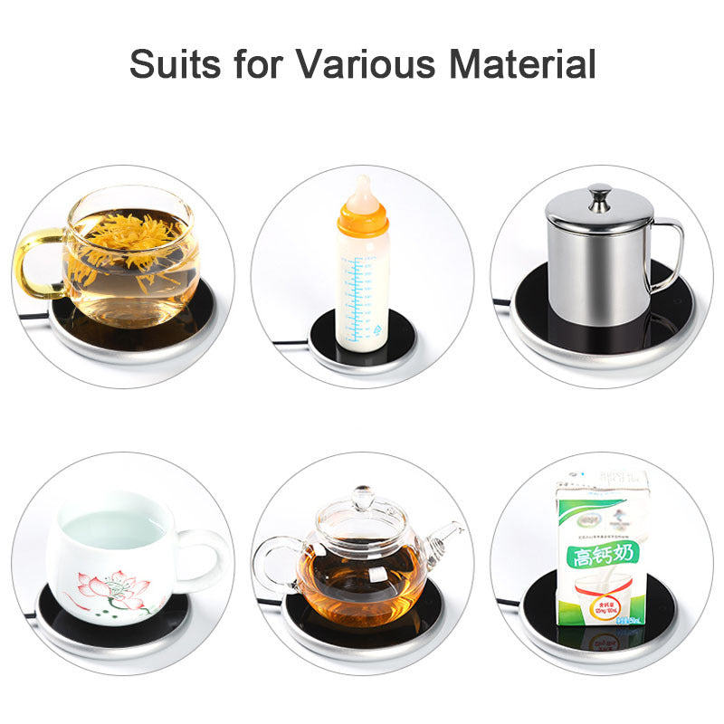 Automatic Heating Coaster Adjustable High Temperature Home Dormitory Office Milk Tea Warmer