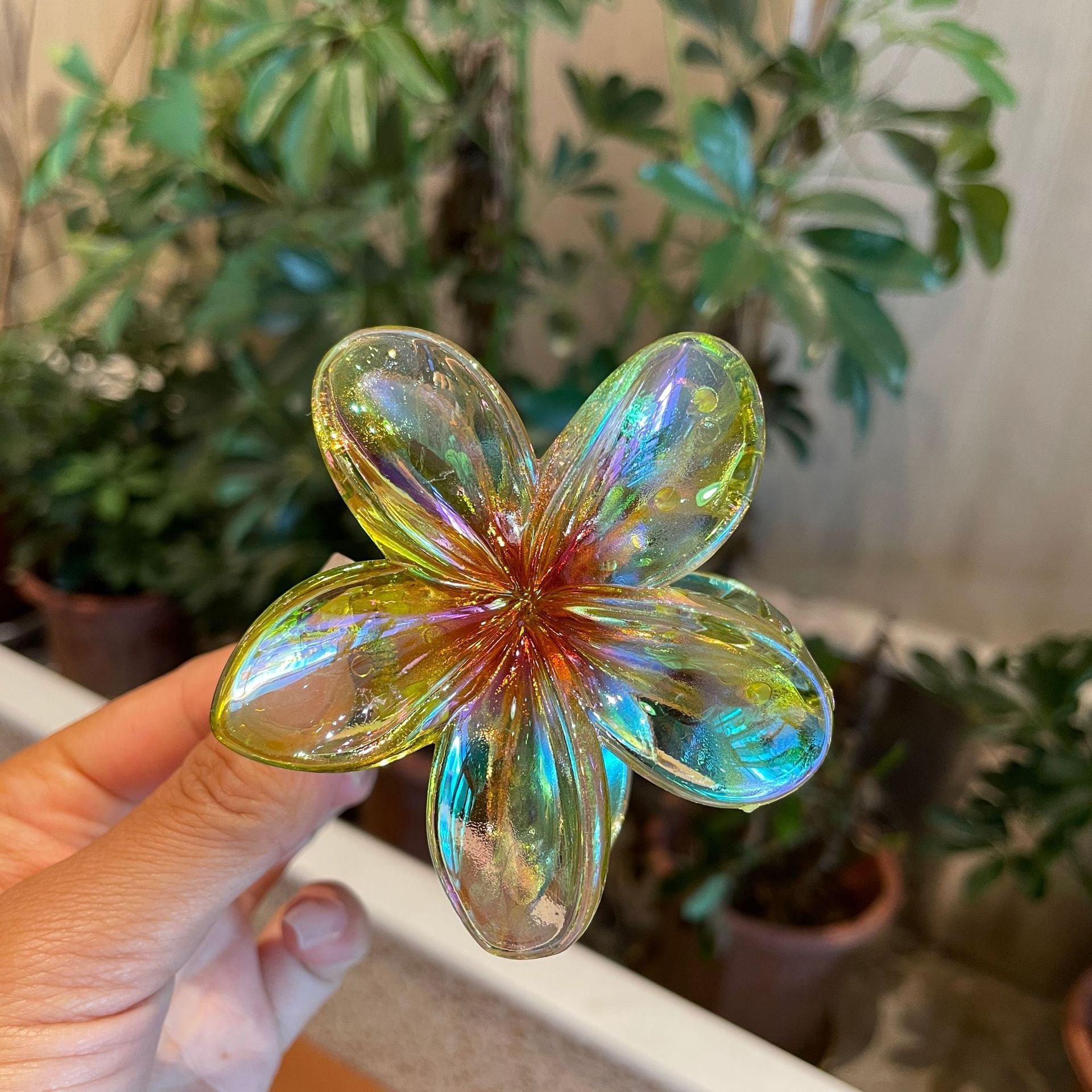 Flower Barrettes Women's Colorful Updo Gadget Hair Accessories