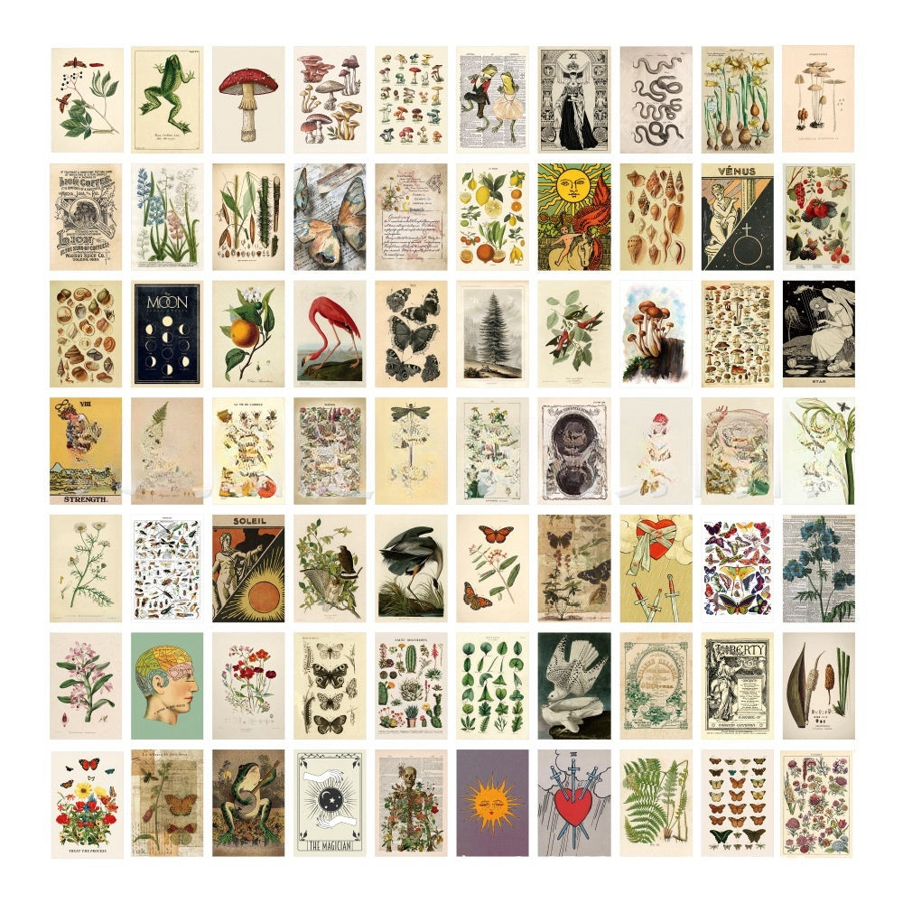 70 Sheets Poster Postcard Poster Decoration Painting