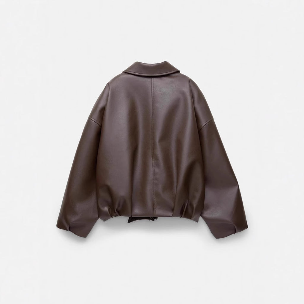 Women's Casual Solid Color American Retro Coat Jacket