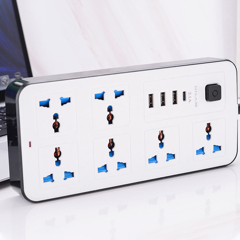 USB Patch Panel Household Multi-functional Power Strip
