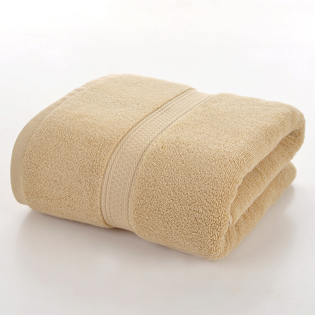Plain Pure Cotton Bath Towel Household