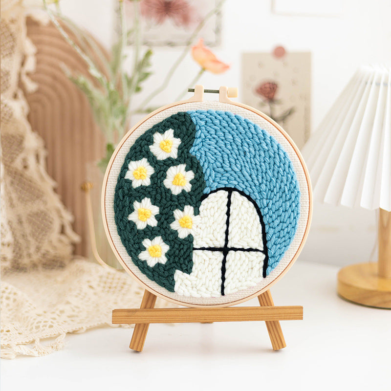 Handmade DIY Russian Wool Poke Embroidery Material Package