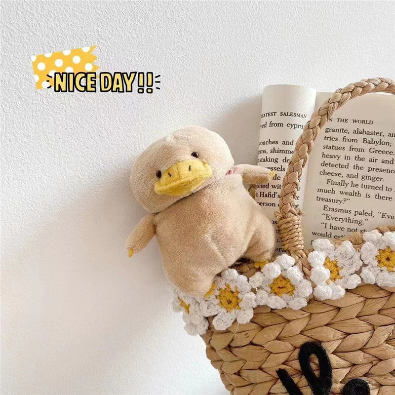 Plush Cute Duck Shape Autumn And Winter Earphone Sleeves