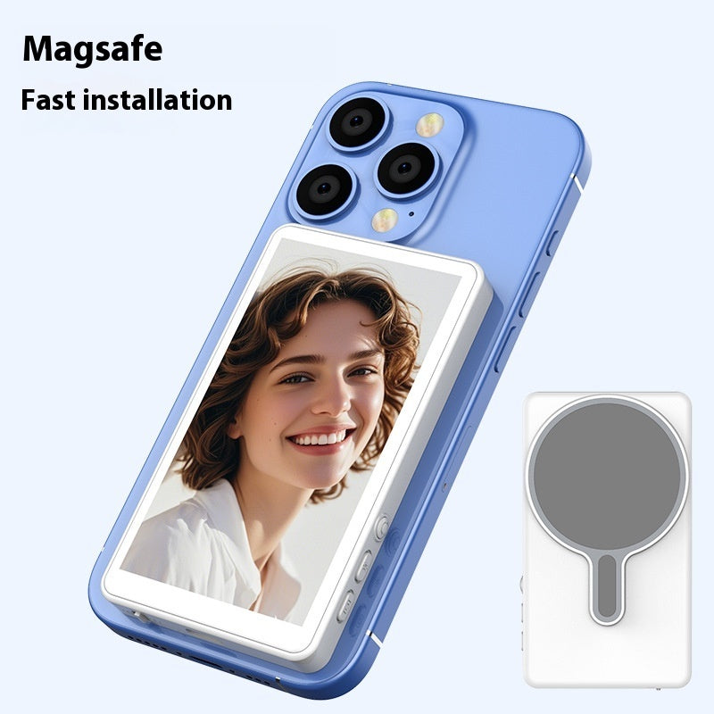Magnetic Suction Wireless Mobile Phone Rear Selfie Multi-monitoring Device