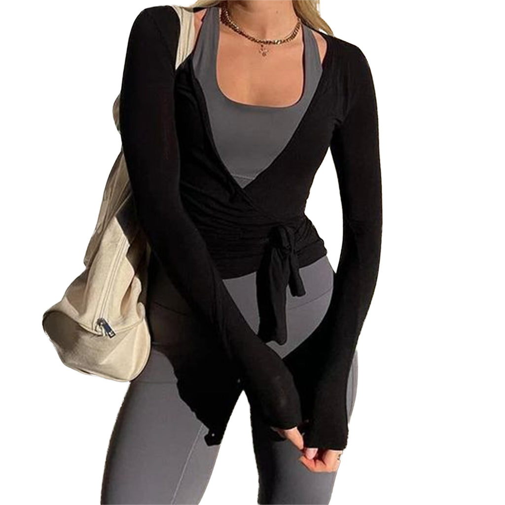 Women's Long-sleeved Sports Top Fashion Knitwear