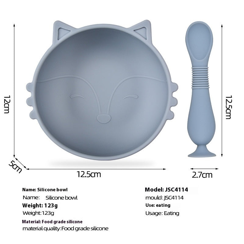 Silicone Solid Food Bowl Children's Tableware