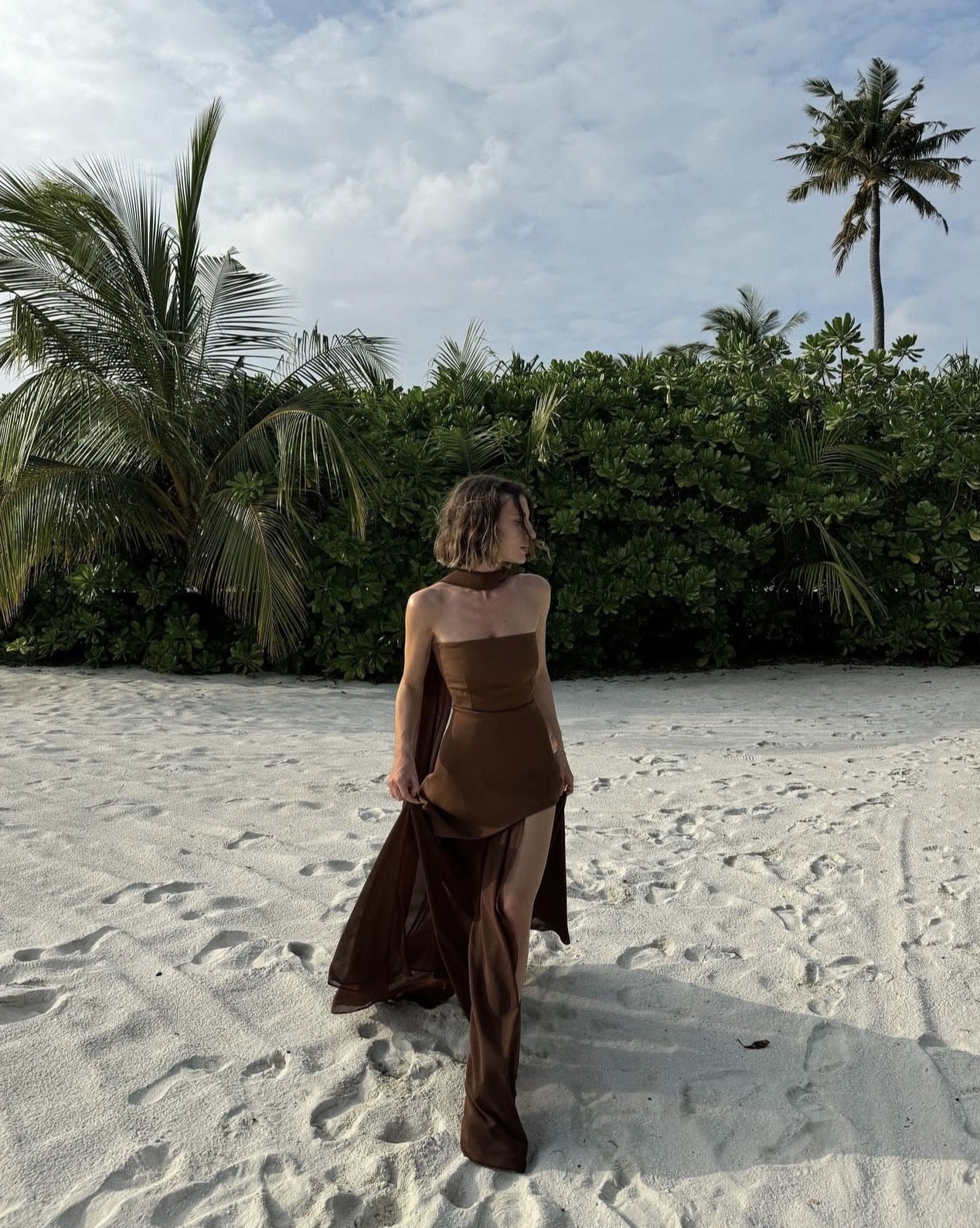 Graceful And Fashionable Tube Top Off-shoulder Sleeveless Dress